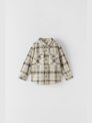 Plaid Corduroy Overshirt