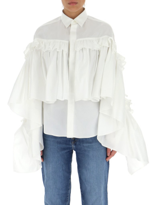 Redvalentino The Black Tag Ruffled Blouse