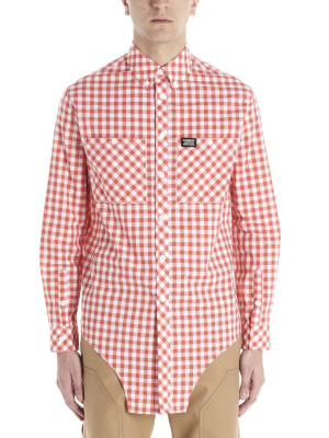 Burberry Asymmetric Check Shirt