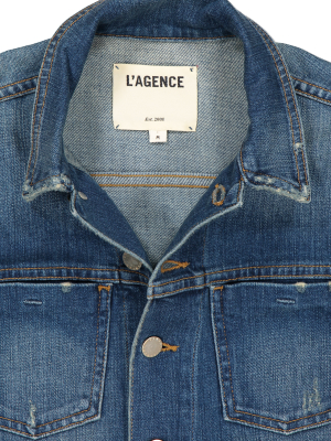 Celine Denim Jacket Authentique Distressed