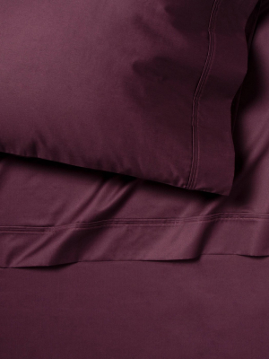 Twin/twin Xl 400 Thread Count Solid Performance Sheet Set Purple - Threshold™