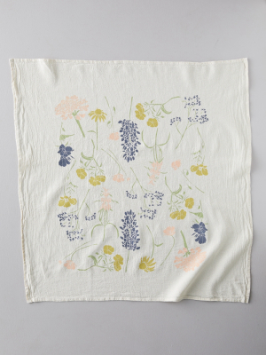 Southern Regional Wild Flower Tea Towel