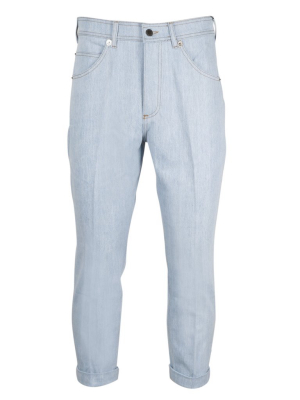 Neil Barrett Tapered-leg Cropped Jeans