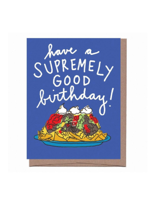 Scratch & Sniff Nachos Birthday Card