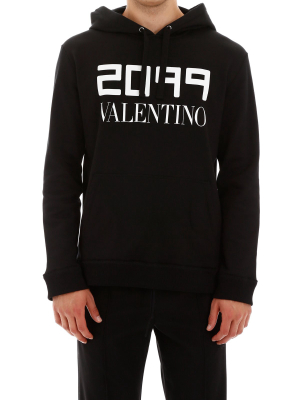 Valentino Logo Print Hoodie