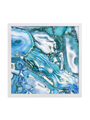 Minted For West Elm - Metallic Abstract Marble Art