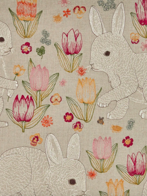 Bunnies And Blooms Table Runner