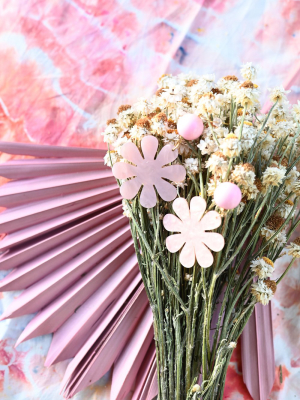 Pink Daisy Earrings