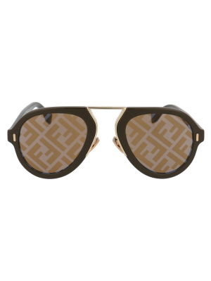 Fendi Eyewear Pilot Frame Sunglasses