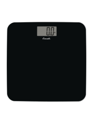 Slim Glass Bathroom Scale Black - Escali