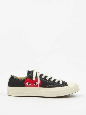 Comme Des Garcons Play X Converse Chuck Taylor All Star 70 Ox - Black