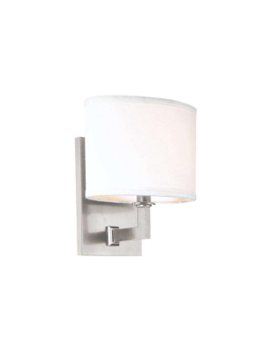 Grayson 1 Light Wall Sconce Satin Nickel