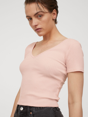 Ribbed T-shirt