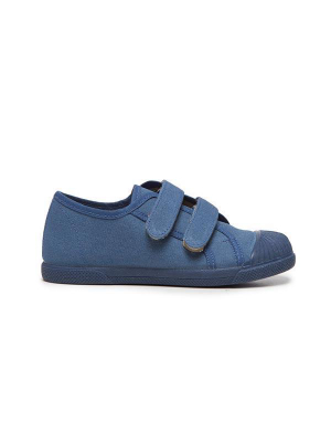 Kids' Childrenchic® Double Hook And Loop Sneakers In Indigo