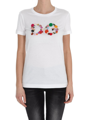 Dolce & Gabbana Embellished Logo T-shirt