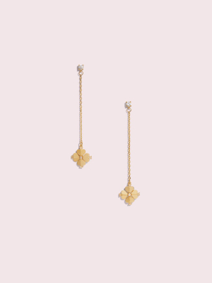 Legacy Logo Spade Flower Linear Earrings