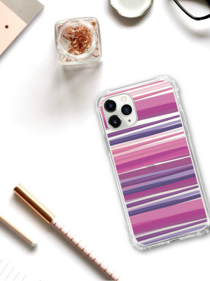 Otm Essentials Apple Iphone 11 Pro Clear Case - Purple Stripes