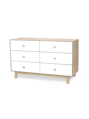 6 Drawer Dresser - Sparrow - White/birch