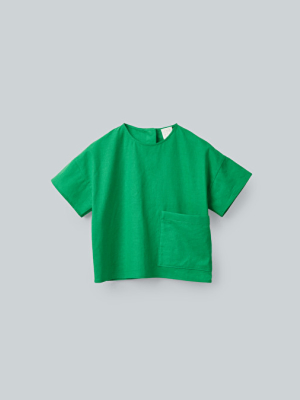 Patch Pocket Cotton-linen Top