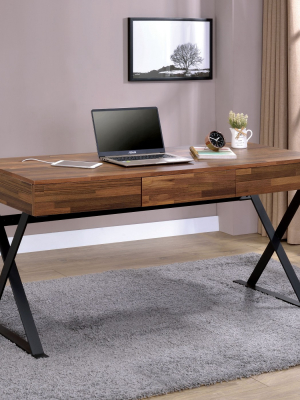 Marganza Computer Desk Beige/black - Iohomes