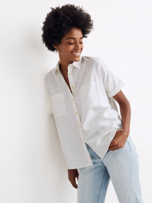 White Cotton Courier Shirt