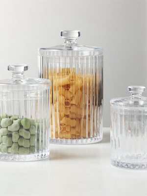 Madeline Clear Glass Canisters