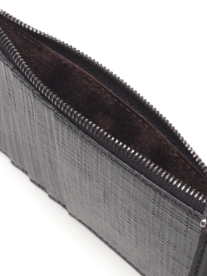 Ermenegildo Zegna Textured Zip Cardholder