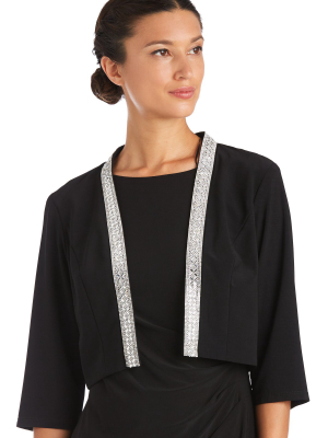 Neck Trim Detail Open Shrug