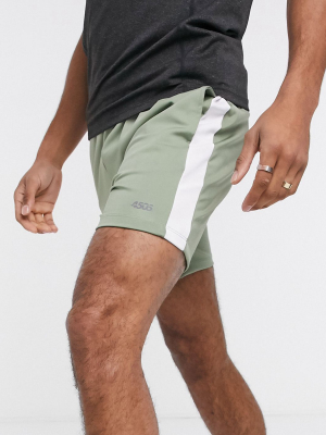 Asos 4505 Skinny Training Shorts With Side Stripe