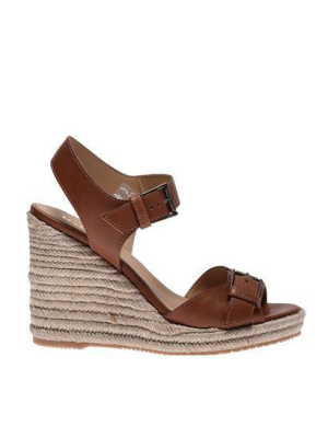 Hogan Buckled Wedge Sandals