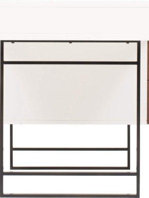 Tucker Desk, White Lacquer