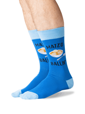 Men's Matzo Ballin' Crew Socks