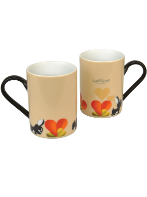 Berghoff Lover By Lover 10oz Coffee Mug, Set Of 2, Beige