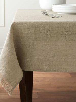 Beckett Natural Linen Tablecloth