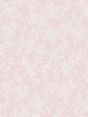 Morning Trail Wallpaper In Pretty Pink From The Spring Garden Collection By Wallquest