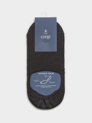 Corgi No Show Cable Sock In Black