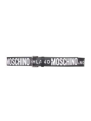 Moschino Logo Print Belt