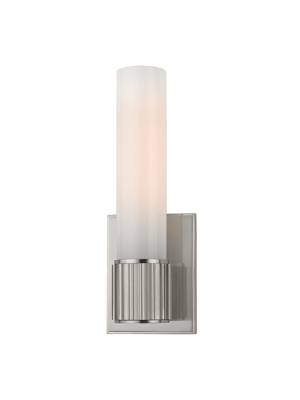 Hudson Valley Lighting Fulton Sconce - Satin Nickel & Opal Matte