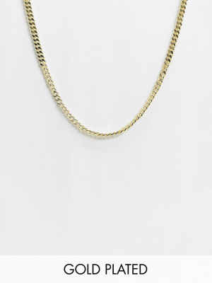 Pieces 18k Gold Plated Chain Necklace In Gold