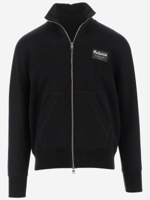 Alexander Mcqueen Logo Detailed Bomber Jacket