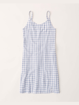 Plaid Slip Dress