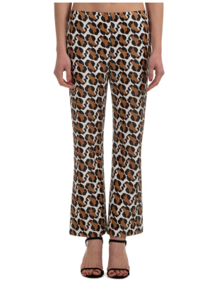 Fendi Leopard Print Trousers