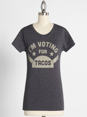 Voting For Tacos Graphic Tee