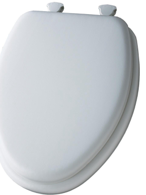 Bemis 113ec Elongated Cushioned Vinyl Soft Toilet Seat With Easy-clean & Change Hinge