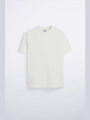 Textured T-shirt