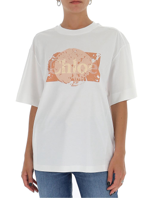 Chloé Logo Printed T-shirt