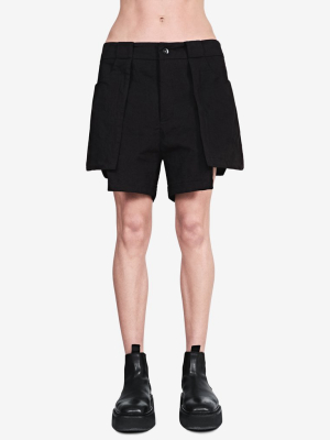 Patch Pocket Layered Shorts