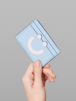 Happy Card Holder Sky Blue/nude