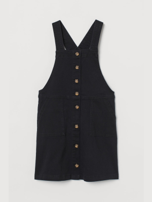 Cotton Twill Overall Dress
