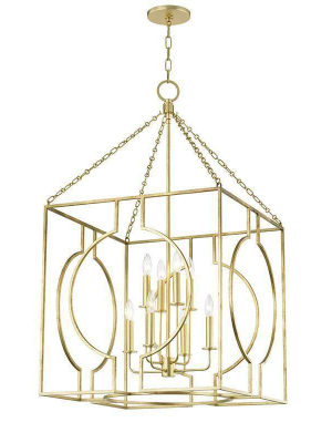 Octavio 8 Light Large Pendant Gold Leaf